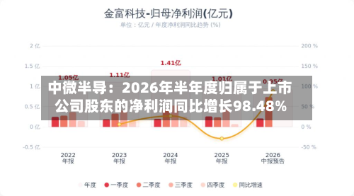 中微半导:2026年半年度归属于上市公司股东的净利润同比增长98.48%-第1张图片